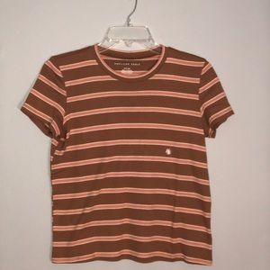 Striped, Cropped American Eagle shirt